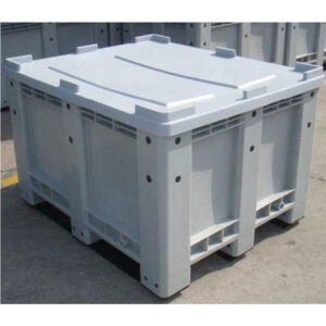 bulk plastic storage bin with lid